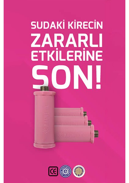 Magnetix Banyo Kireç Kırıcı 1/2 Duş Bataryası Modeli - Kireç Önleyici Duş Başlığı