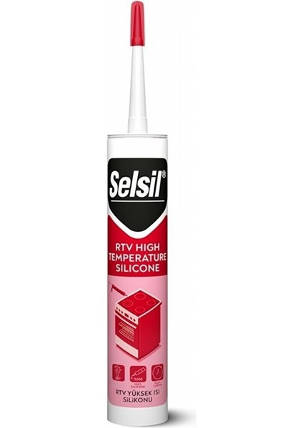 Rtv Yüksek Isı Silikonu Kırmızı 280 ml