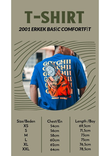 Zuno Erkek Comfort Fit Skater Street Style Baskılı Tshirt
