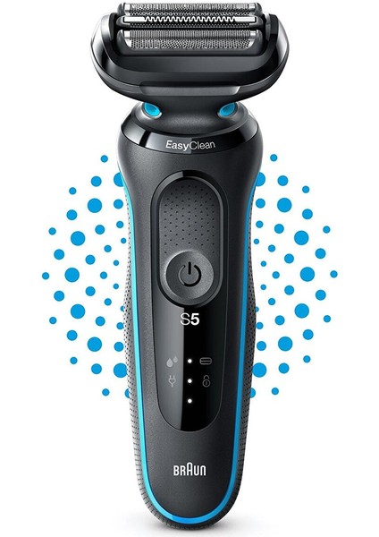 Yeni Seri 5 M1000S Kablosuz Tıraş Makinesi, Autosense, Easyclean, Easyclick, Islak & Kuru
