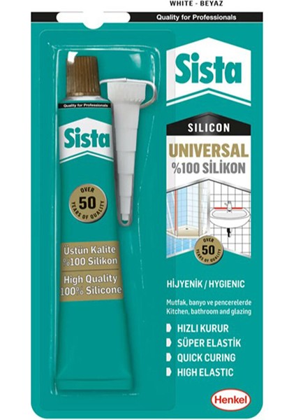 Beyaz Silikon Mastik Tüp 50 gr