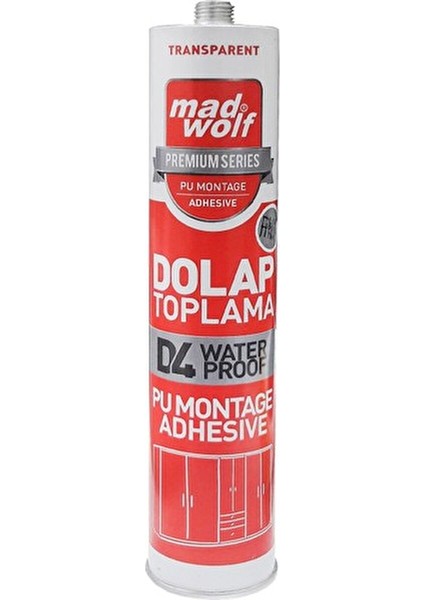Mad Wolf Dolap Toplama Silikonu Şeffaf 400GR
