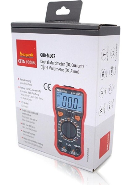 Dijital Multimetre (Dc Akım-Manuel Sınıflama) G80-MDC2 indirimleri