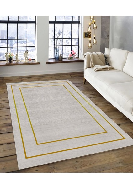 Işıltı Koleksiyonu MODEL178 Süngerli Dijital Baskılı Saçaksız Mutfak Halısı Yolluk