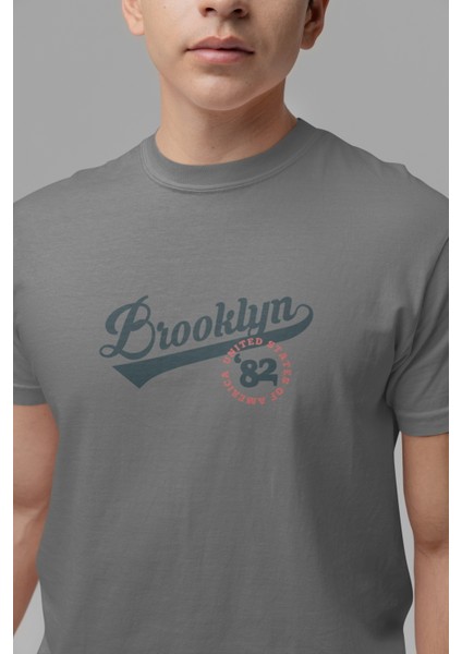 Zuno Erkek Comfort Fit Brooklyn Baskılı Tshirt