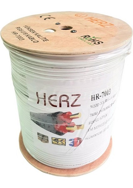 HR-7003 RG6U6 Anten Kablosu 80TEL 300METRE