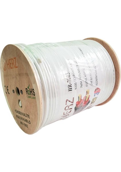 HR-7003 RG6U6 Anten Kablosu 80TEL 300METRE fiyatları