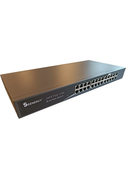 SE-1024+2GE 24 Port Poe Swi̇tch / 24 Poe 10/100 Mbps / Poe Swi̇tch 24 Port