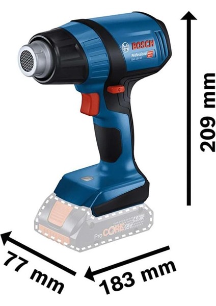 Ghg 18V-50 Promix 18 Volt Akülü Sıcak Hava Tabancası (Akü ve Şarj Aleti Hariç)- 06012A6500 fiyatları
