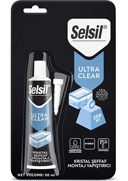 Ultra Clear Montaj Yapıştıcı Şeffaf 50 ml