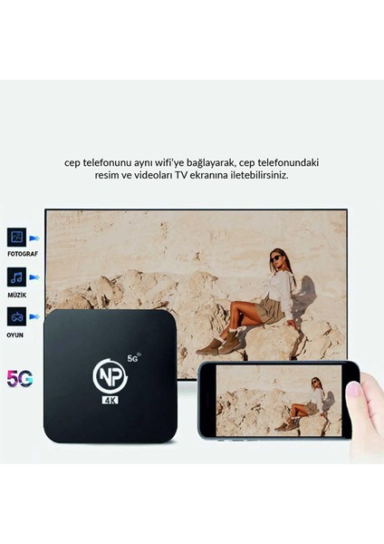 Mxqpro 2gb Ram 16GB Dahili Hafıza 4K Ultra Hd Android Tv Box fiyatları