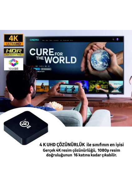 Mxqpro 2gb Ram 16GB Dahili Hafıza 4K Ultra Hd Android Tv Box indirimleri
