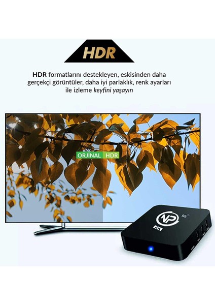 Mxqpro 2gb Ram 16GB Dahili Hafıza 4K Ultra Hd Android Tv Box
