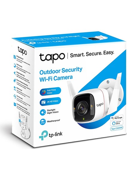 Tapo C320WS Full Hd 2k Gece Görüşlü Dış Mekan Wi̇-Fi̇ Güvenlik Kamerası