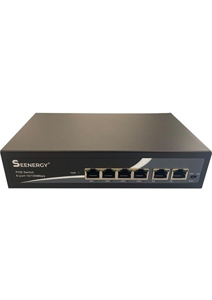 SE-1004+2FE 4 Port Poe Swi̇tch 4 Poe 10/100 Mbps 4 Kanal Poe Swi̇tch