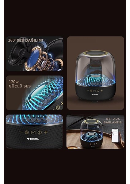 Torima D33 Siyah Taşınabilir Kablosuz Bluetooth Hoparlör fırsatları