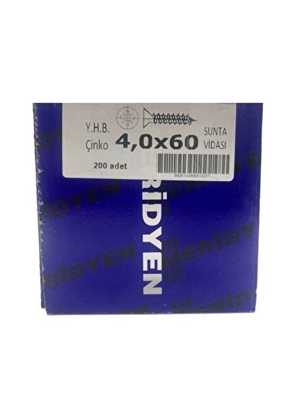 Modalist 4X60 Sunta Vidası 200 Adet New Desinger 744636 fırsatları