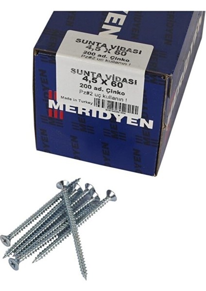 Sunta Vidası 4X60 MM200 Adet