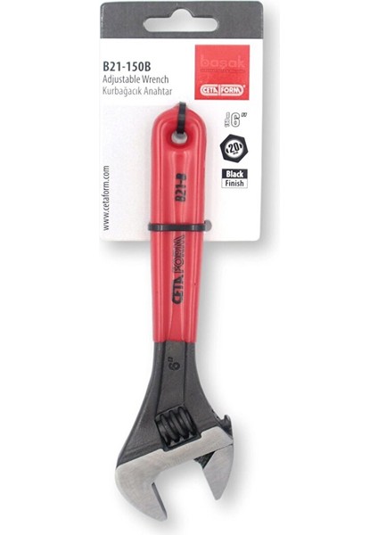 150 mm 6" Kurbağacık Anahtar B21-150B Fosfat Kaplı Pvc fırsatları