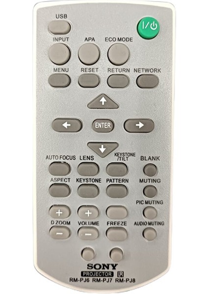 Sony Rm-Pj6 / Rm-Pj7 / Rm-Pj8 Projeksiyon Cihazı Uzaktan Kumandası