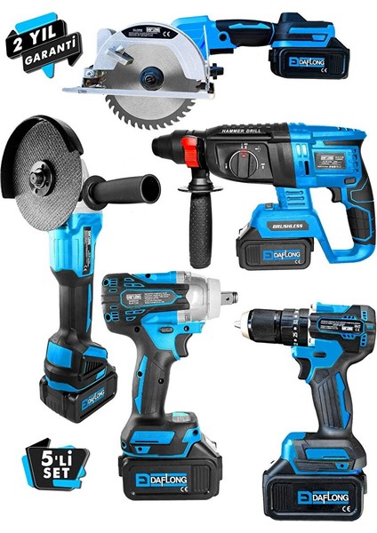 Ultra Pro Kömürsüz 4 Bataryali Çeli̇k Sanzuman 5'li̇ Set Sunta Kesmeli̇-Mvi fiyatları