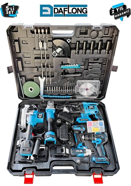 Ultra Pro Kömürsüz 4 Bataryali Çeli̇k Sanzuman 5'li̇ Set Sunta Kesmeli̇-Mvi modelleri