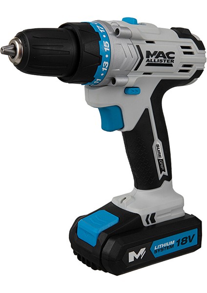 MSCD18-LI-2 Li-Ion Çift Akülü Darbeli Matkap 18V 1,5A