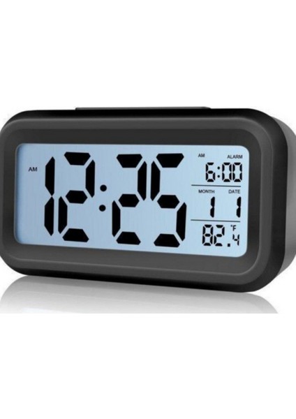 LCD Işıklı Sensörlü Termometreli Alarmlı Fotoselli Akıllı Dijital Masa Renkli 1 Adet fırsatları