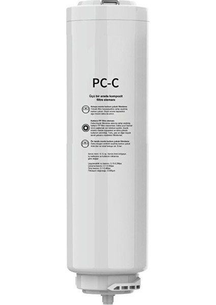 NTL-SU60WB Akıllı Su Arıtma Cihazı Pc-C Karbon Filtresi