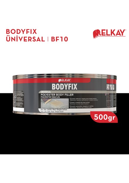BF10 Bodyfıx Polyester Macun Demir Çelik Fiberglas Yüzeyler 500GR fiyatları