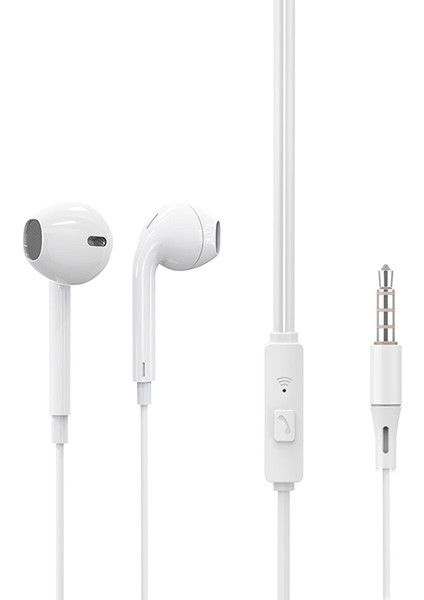 X7M 3.5mm Jack Girişli Mikrofonlu Kablolu Kulaklık Beyaz