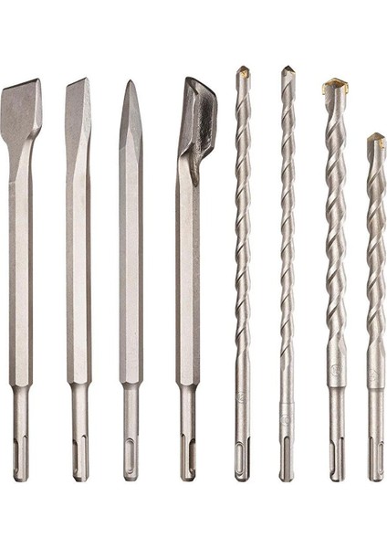 DA03902 17 Parça Tungsten Karbür Sds-Plus Beton Kırıcı/delici Matkap Ucu modelleri