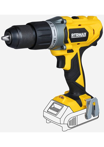 RTX1820B 18 V 50 Nm Şarjli Darbeli̇ Matkap *aküsüz Satilmaktadir*