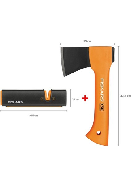 Parçalama Baltası Xxs-X5 + Balta ve Bıçak Bileyici