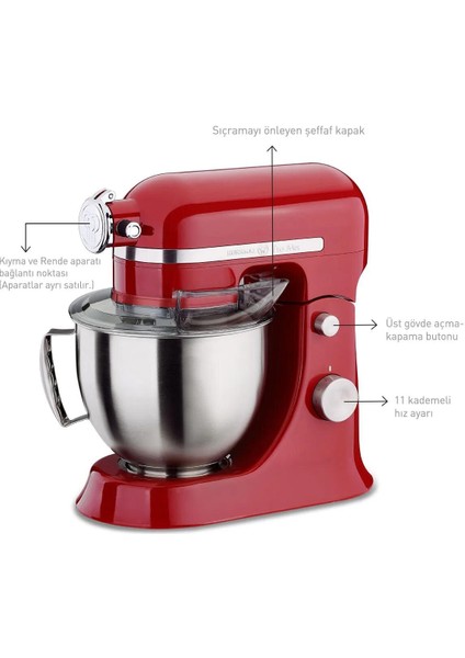 A470-03 Pro Mix Kırmızı Stand Mikser indirimleri