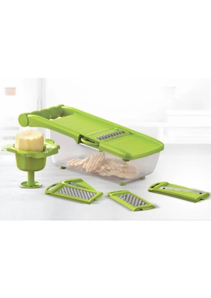 Şarjörlü 5 Aparatlı Rende Yeşil