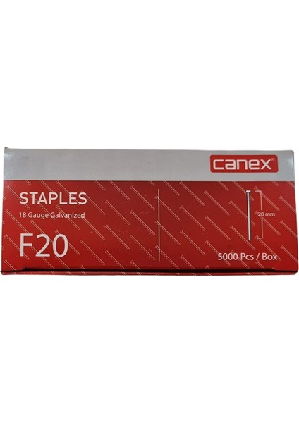 Canex F20 Tabanca Çivisi | 20MM Uzunluk | Dayanıklı ve Uzun Ömürlü