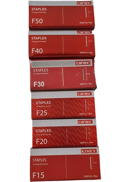 Canex F20 Tabanca Çivisi | 20MM Uzunluk | Dayanıklı ve Uzun Ömürlü