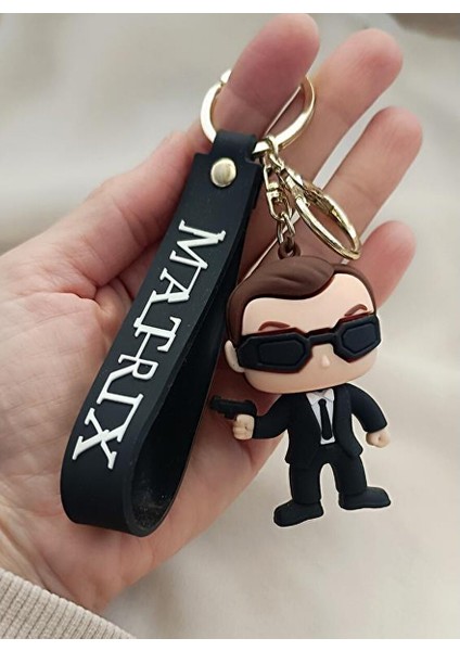 Matris Anahtarlık Silikon 3D Anime Matrix Oyuncak Araba Çanta Süsü