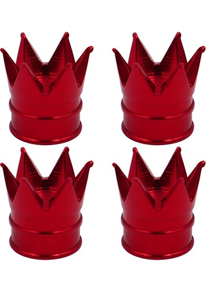 Sibop Kapağı Seti Metal Kırmızı Taç 4'lü Set