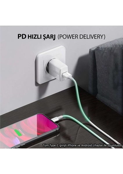 UTC20 45W 2m Tpe USB To Type-C Hızlı Şarj ve Data Kablosu fırsatları