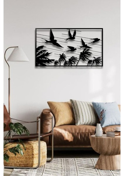 Modern Stil Kuşlar Metal Duvar Dekoru Tablo modelleri