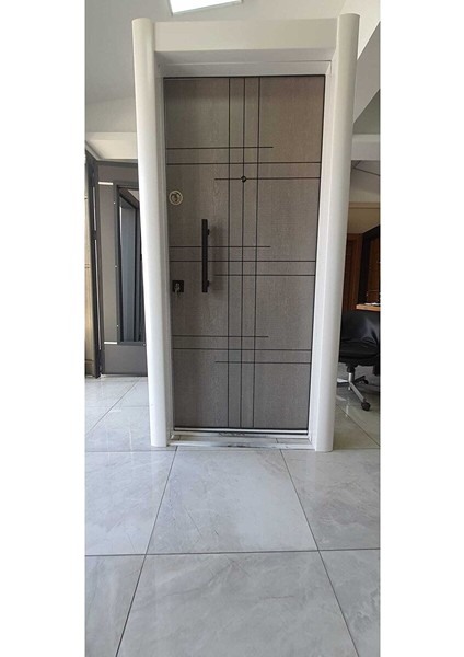 Çelik Kapı, Beyaz - Gri Daire Giriş Kapısı, Düz Model Çelik Kapı fırsatları