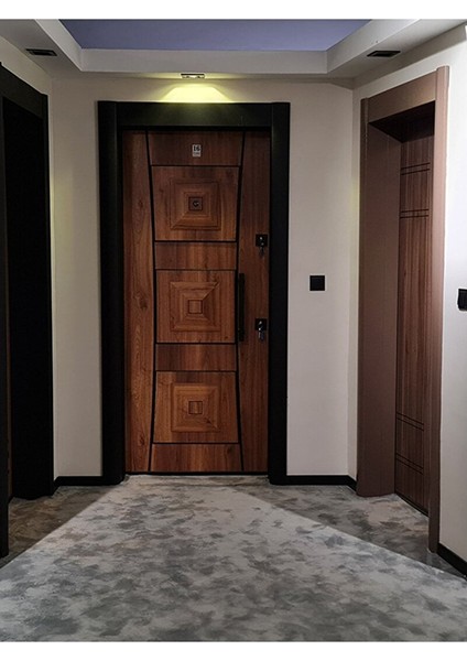 Çelik Kapı, Kabartmalı Model Daire Kapısı, Tırnaklı Çelik Kapı Sol Açılım