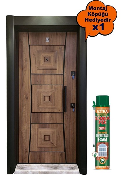 Çelik Kapı, Kabartmalı Model Daire Kapısı, Tırnaklı Çelik Kapı Sol Açılım fiyatları
