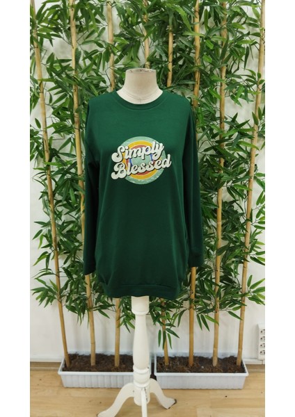 Kadın Uzun Kollu Bisiklet Yaka Yazılı Viskon Iki Iplik Elbise fırsatları