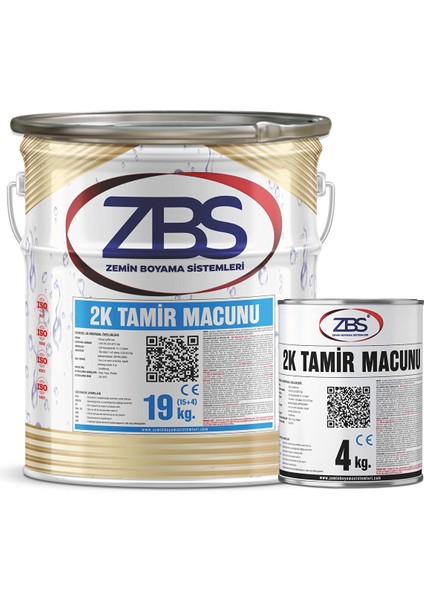2k Zemin Tamir Macunu Ral 5015 Okyanus Mavi Özel Renk Ral 5015