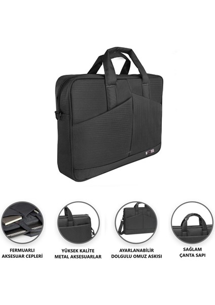 Tulpar 6457 17,3'' Siyah Laptop Çantası modelleri