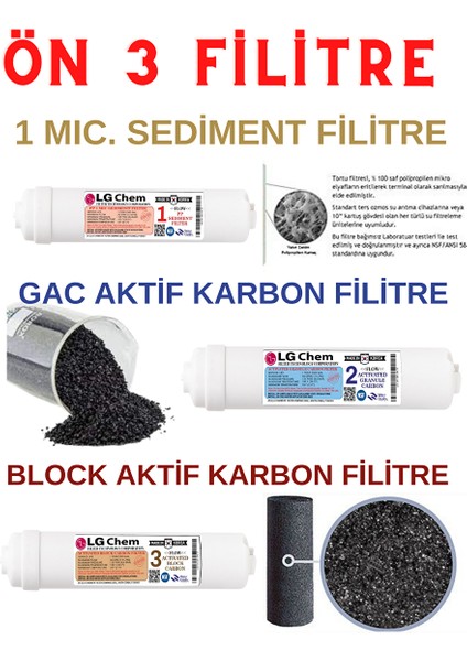 Kapalı Kasa Su Arıtma Cihazı 7 Filitre 14 Aşama Filitre Seti modelleri