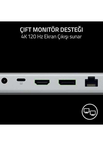 Dock Mercury - USB 4 (14 Bağlantılı, Çift Ekran Destekli)